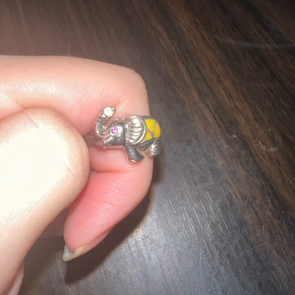 Elephant Sterling Silver Ring - image 4